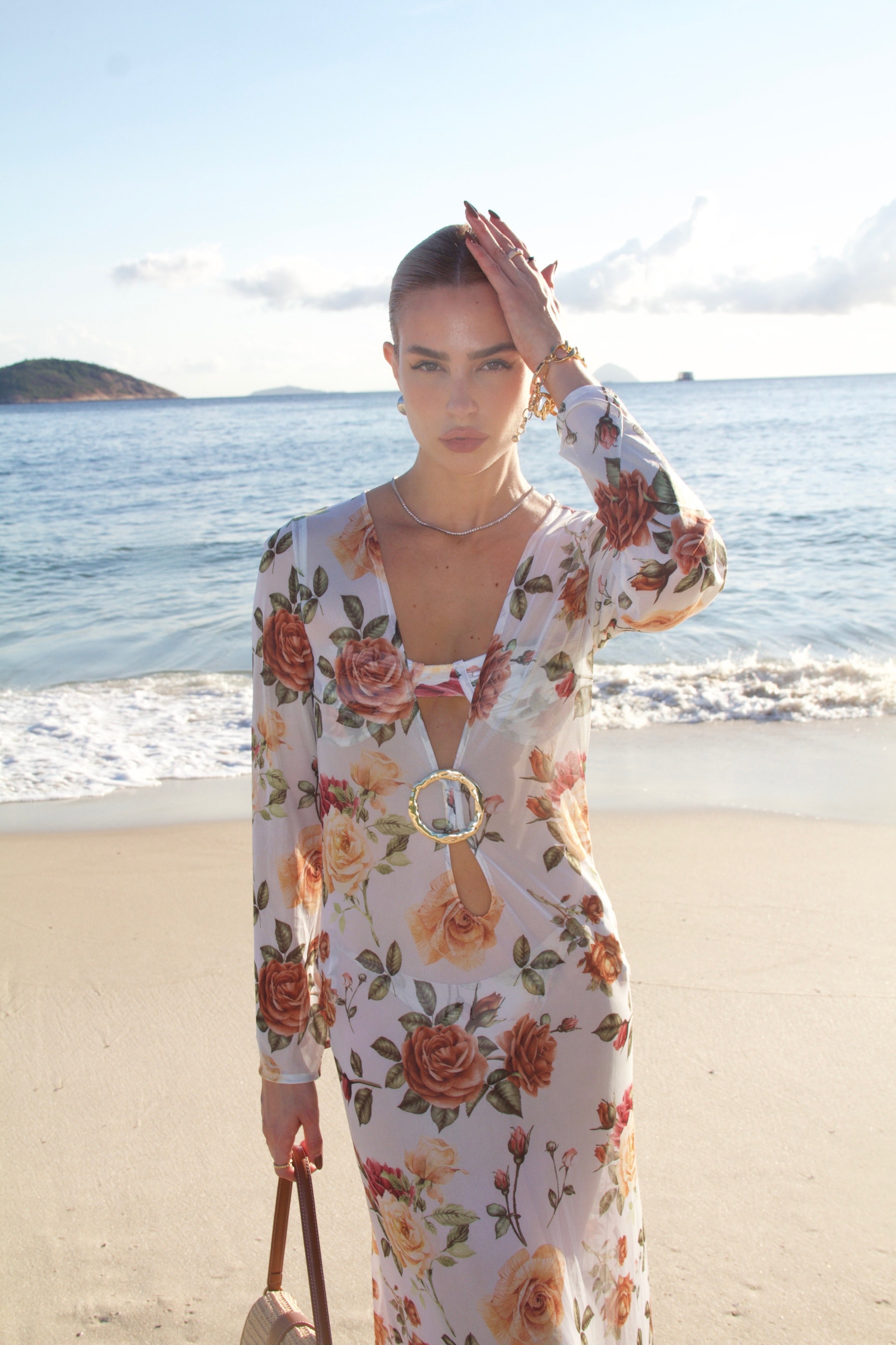 ROBE LONGUE - IMPRIMÉ FLORAL
