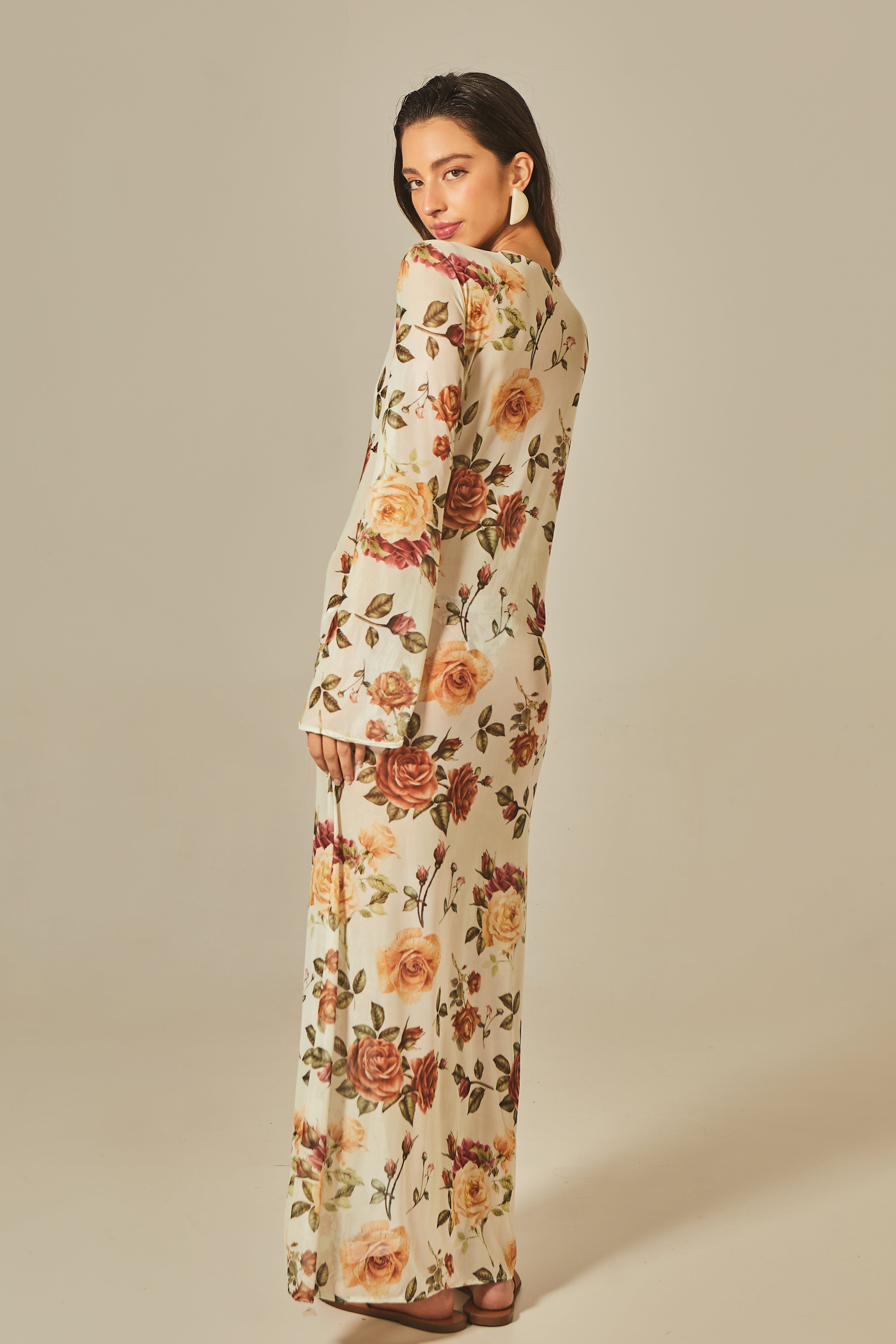ROBE LONGUE - IMPRIMÉ FLORAL